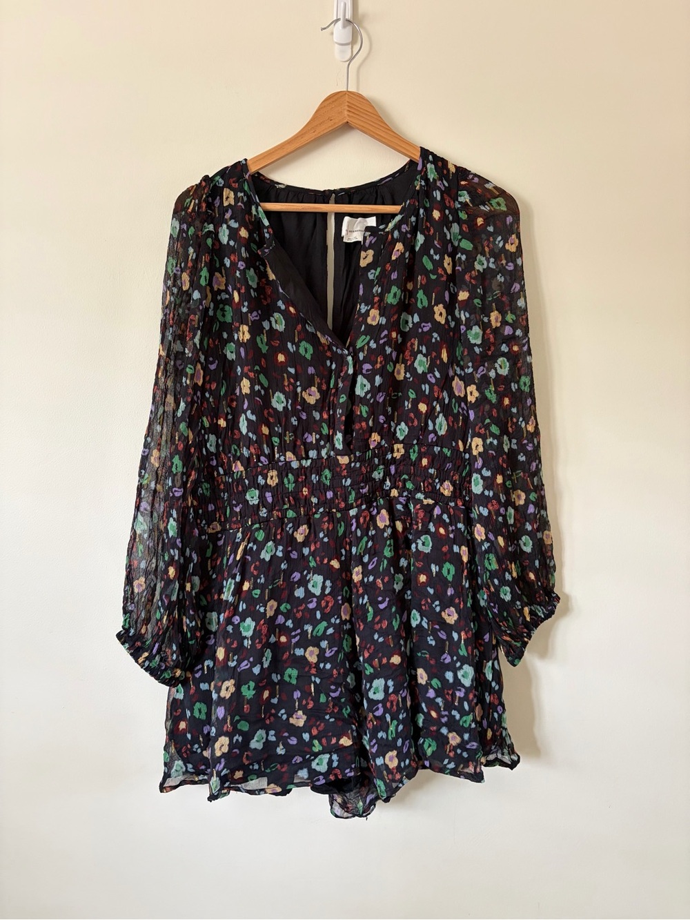 Anthropologie Floral Romper Medium